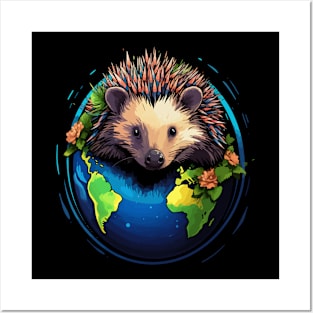 Hedgehog Earth Day Posters and Art